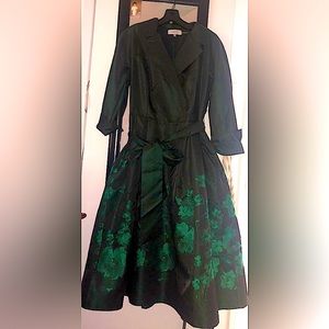 Dark green dress (size 4 ) lighter pink dress  (size 2 )
